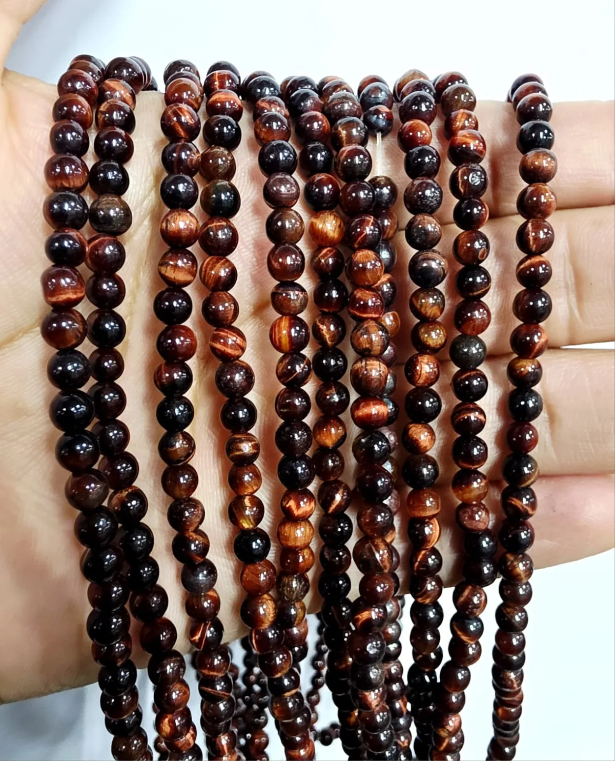 Tira de piedras de Ojo De Buey N°4