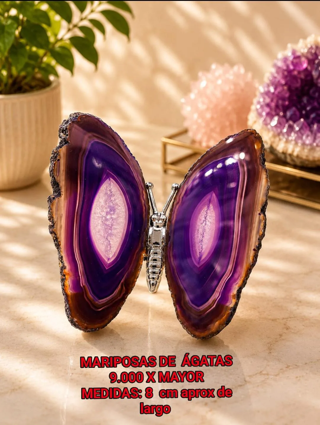 Mariposa de Ágata (morada)