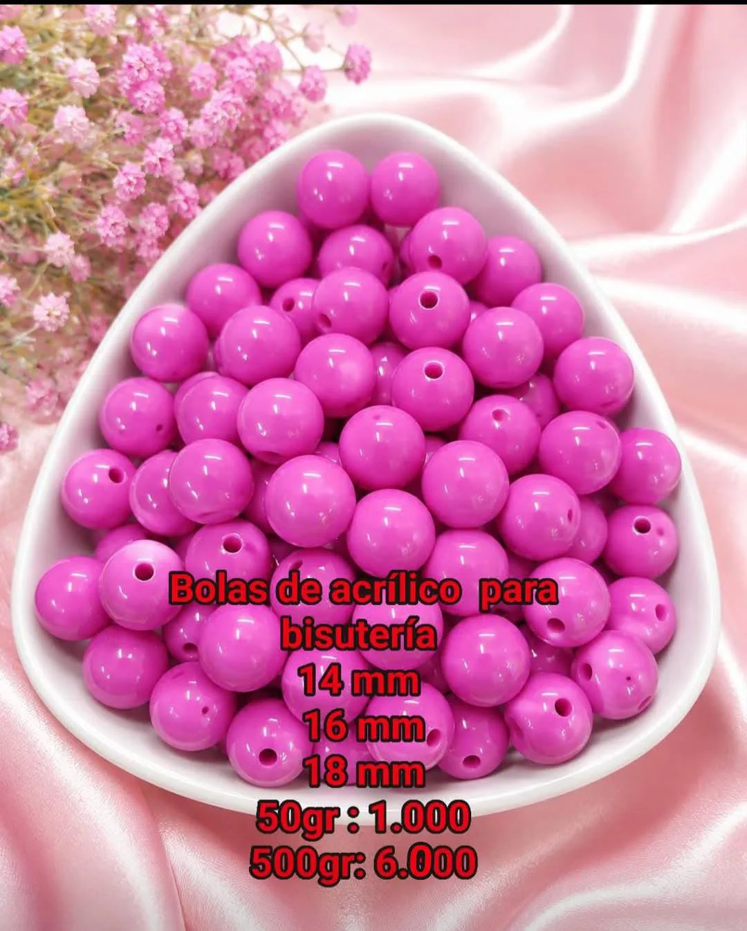 Bolas de Acrilico para Bisuteria