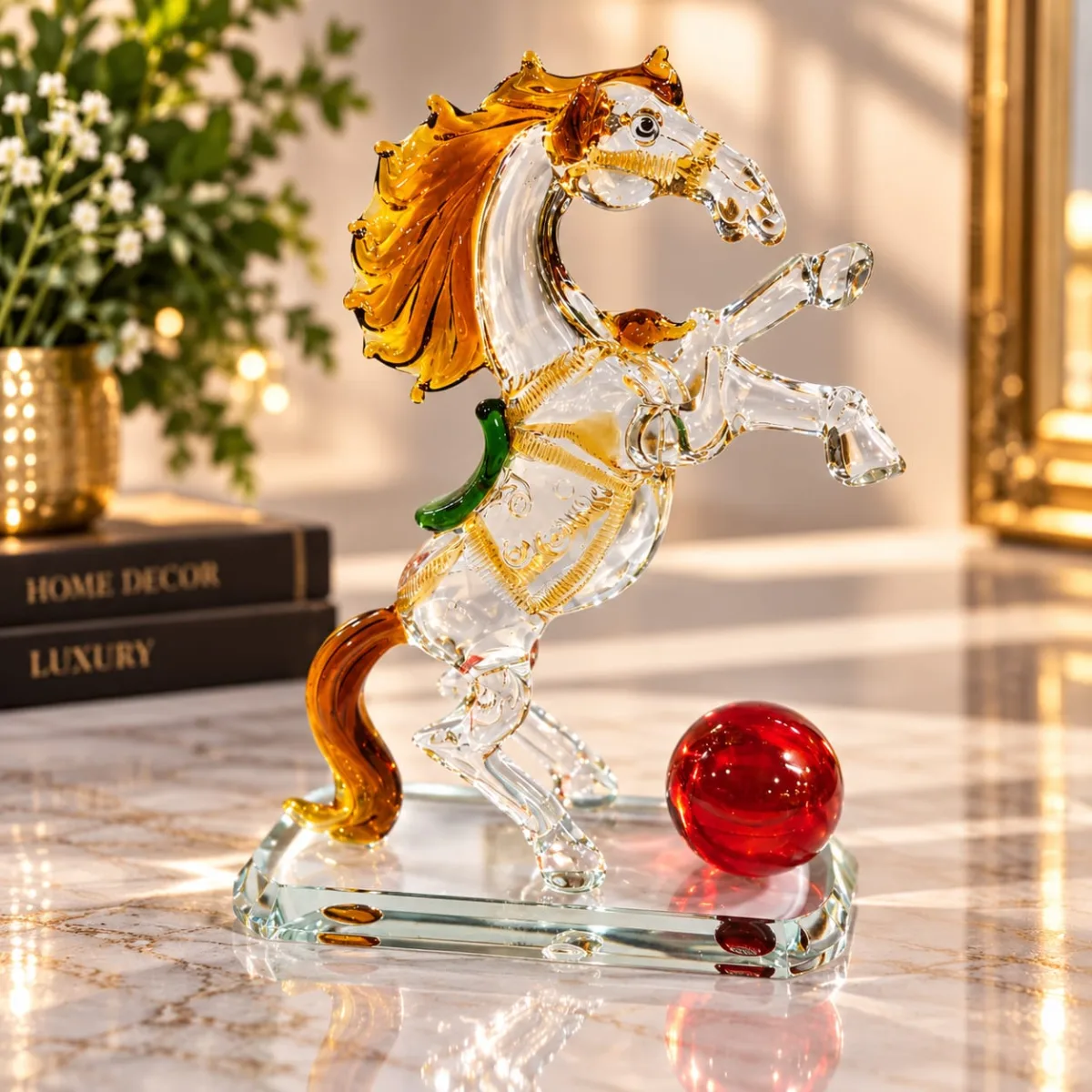Figura de Cristal de Caballo