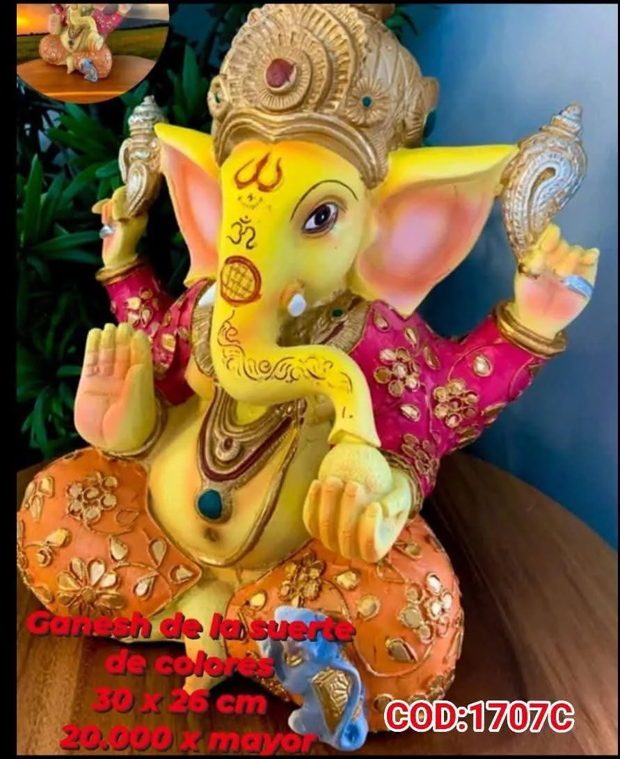 Estatua Ganesha de la Suerte