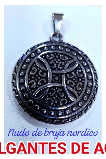 Colgante de Acero - Nudo de bruja nordico