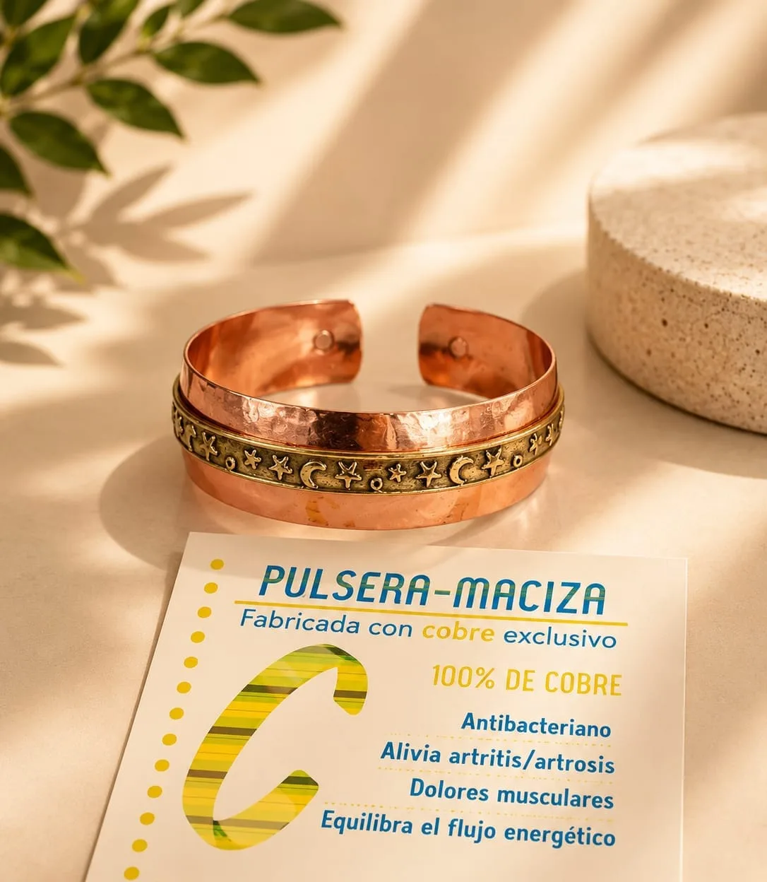 Pulsera de Cobre Maciza