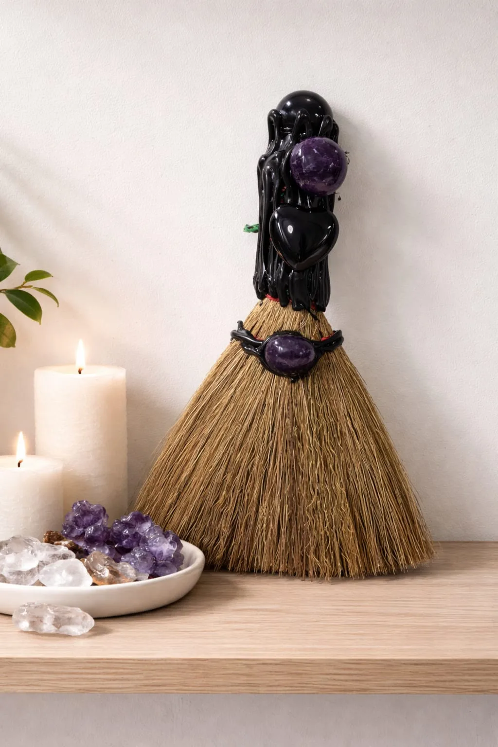 Escoba de Bruja con Amatista