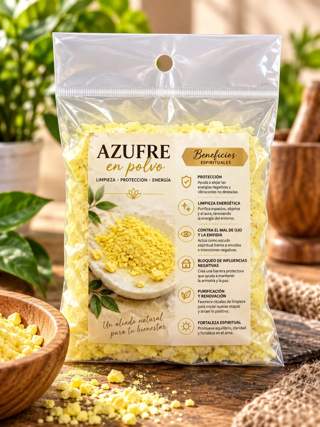 Azufre Molido en Polvo