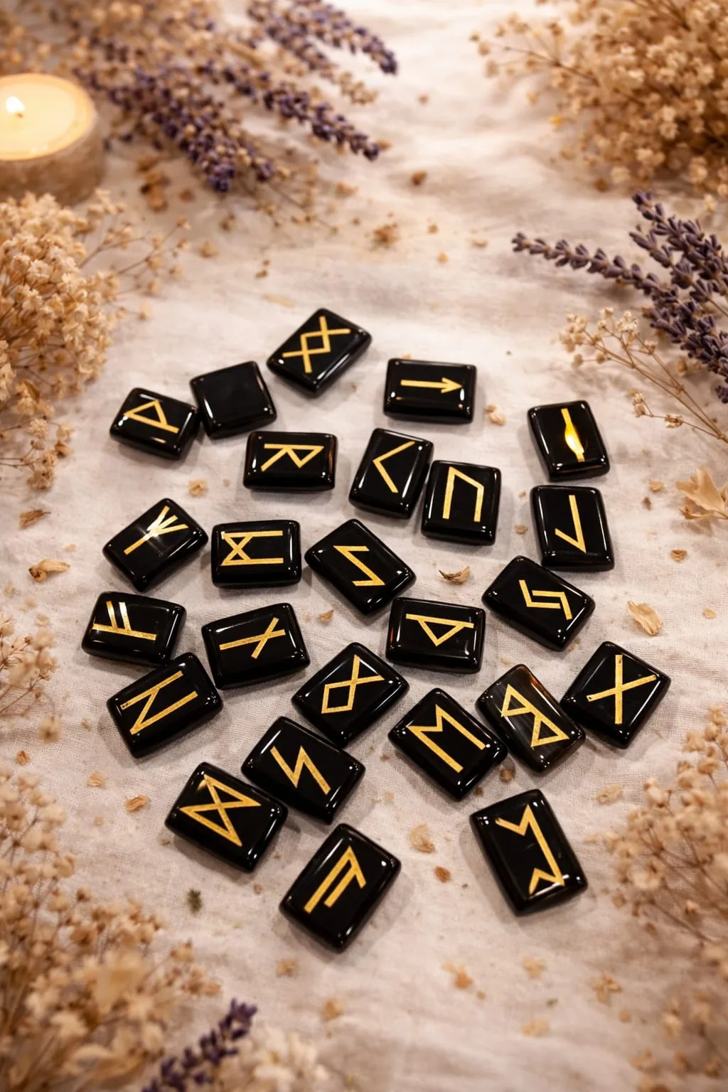 Runas Vikingas de Obsidiana