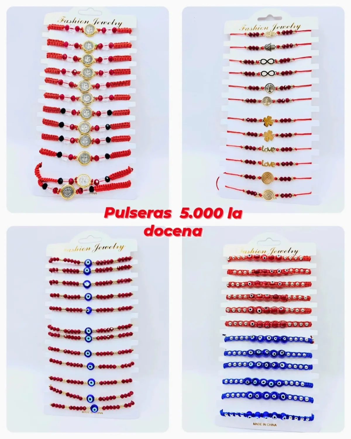Pack 12 Pulsera Colección Surtida de Protección