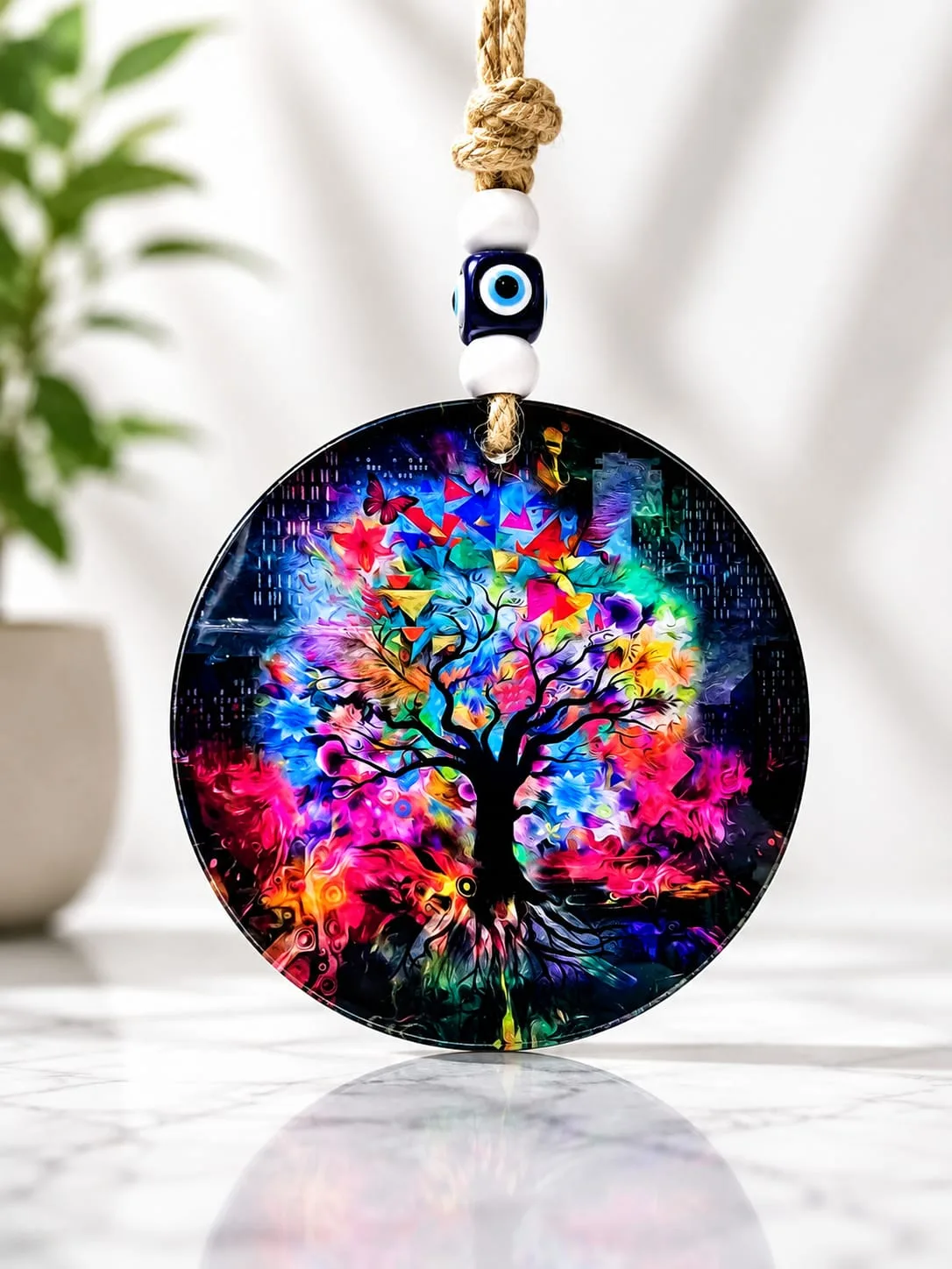 Colgante Ojo Turco - Árbol de la Vida Colorido
