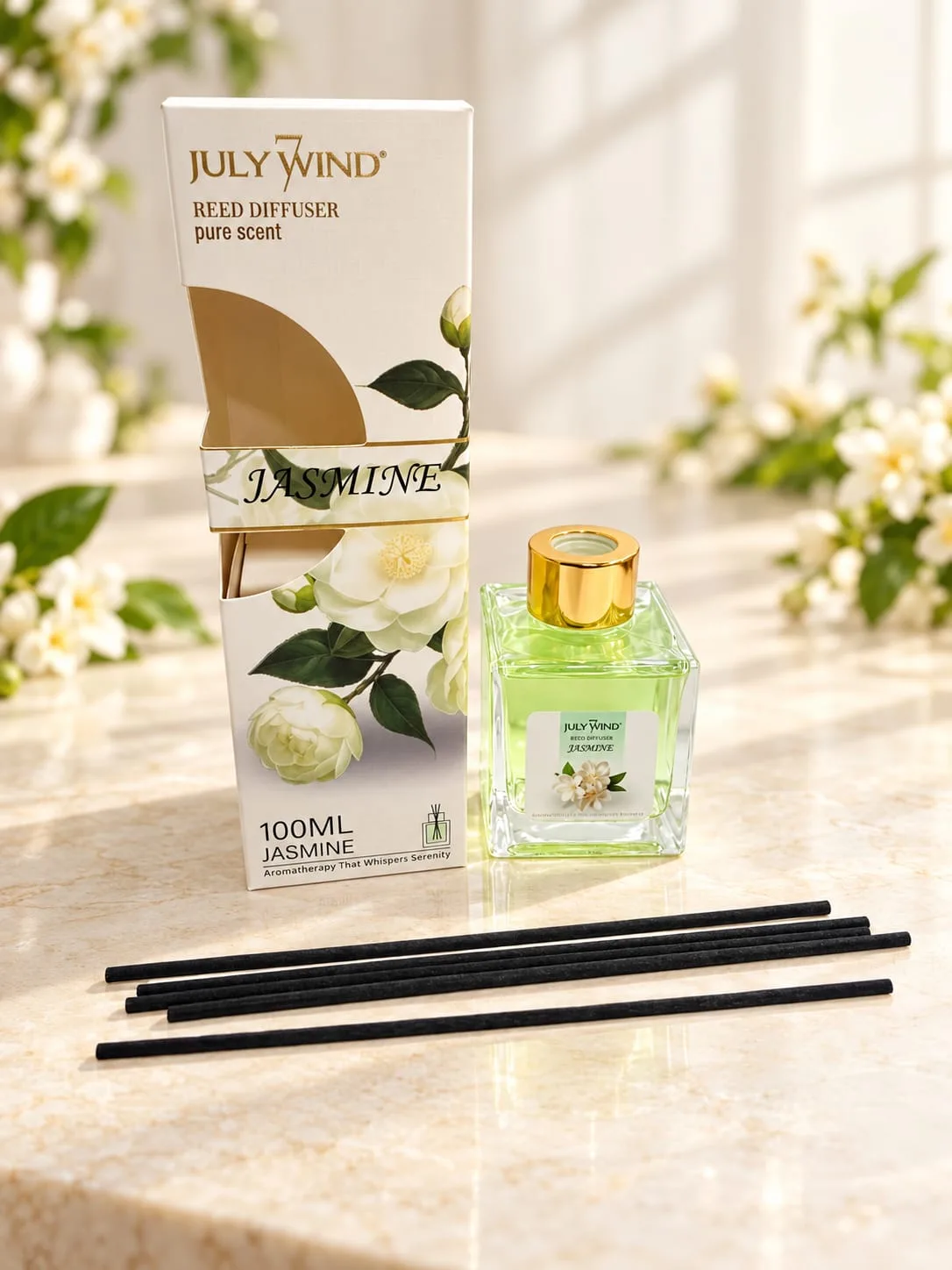Aromatizador con Varillas July Wind Jazmín