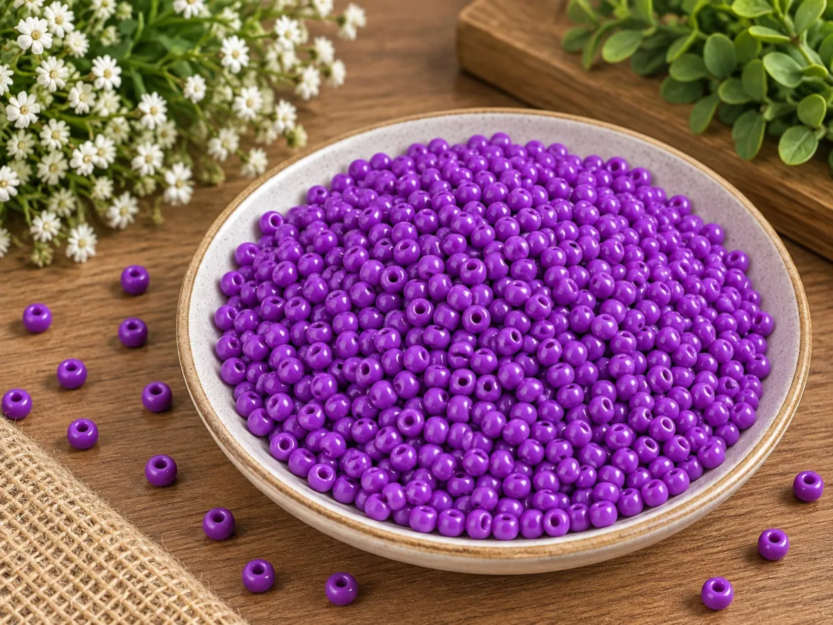 Mostacillón 4mm Morado