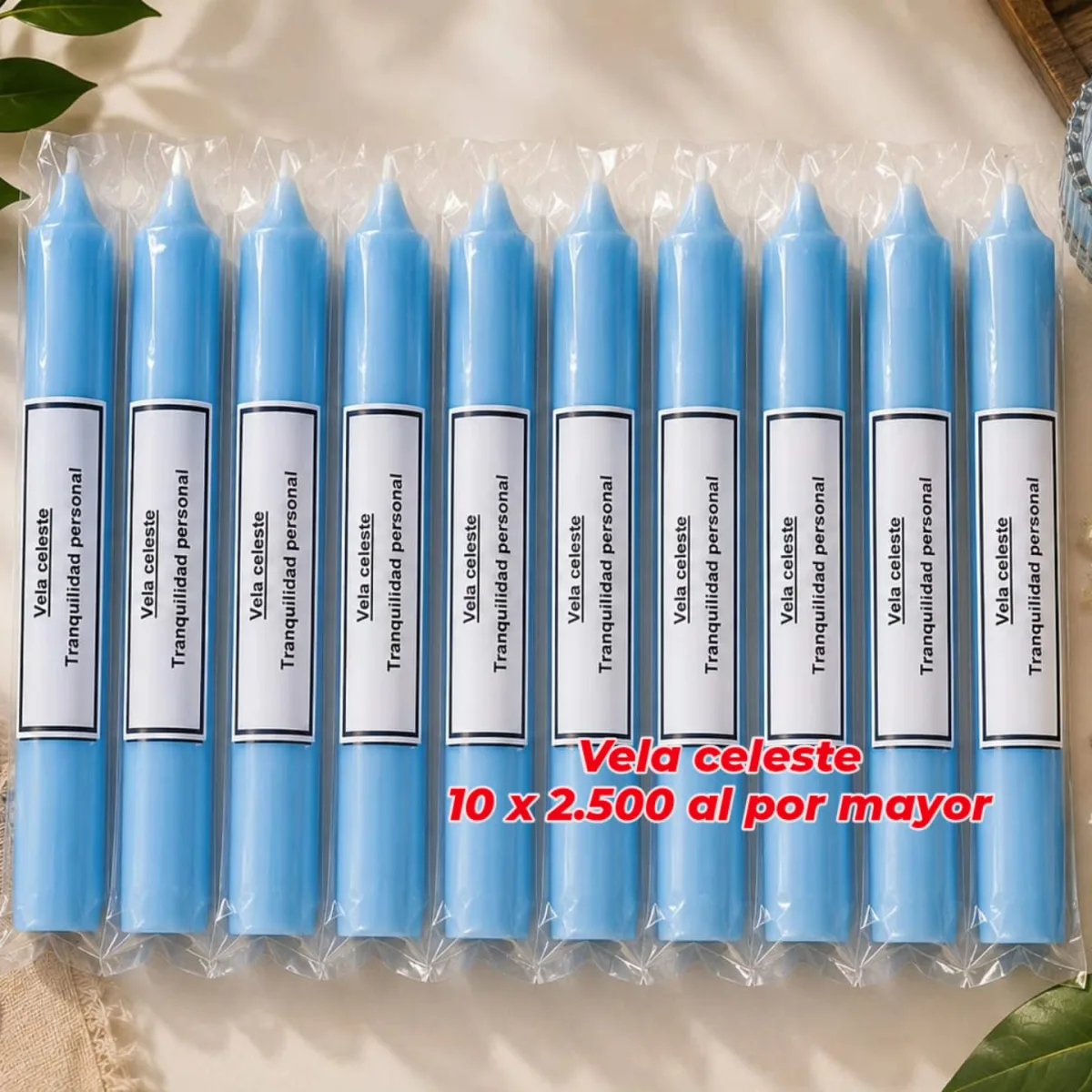 Pack 10 Velas Celestes