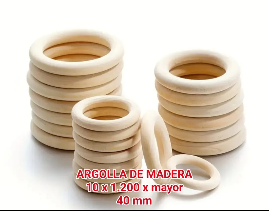 Argolla de Madera 40mm