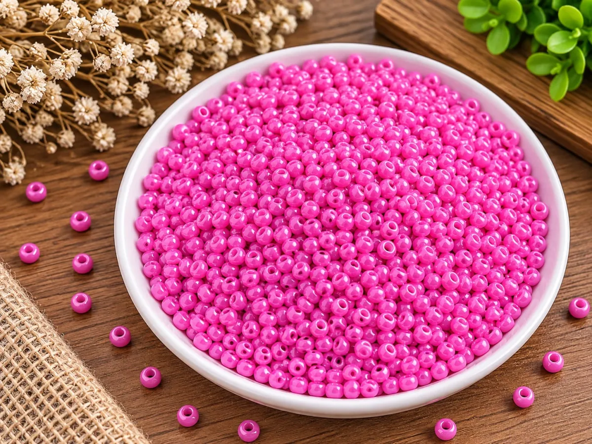 Mostacillón 4mm Fucsia