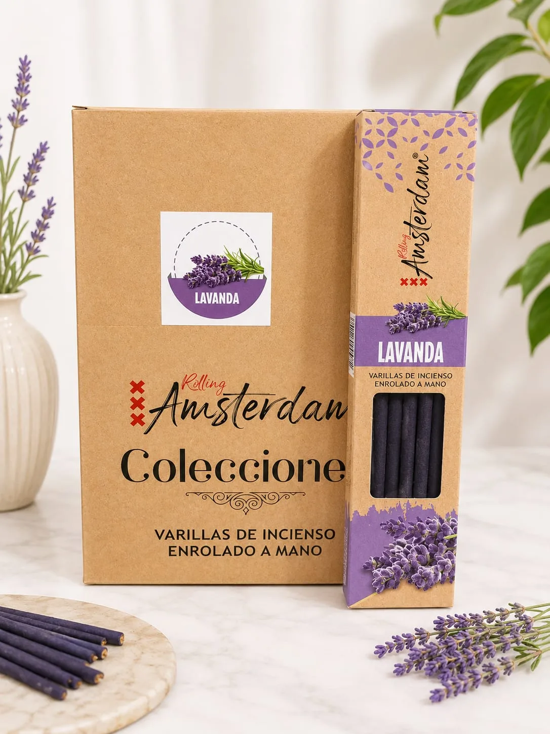 Varillas de Incienso Rolling Amsterdam Colecciones - Vainilla