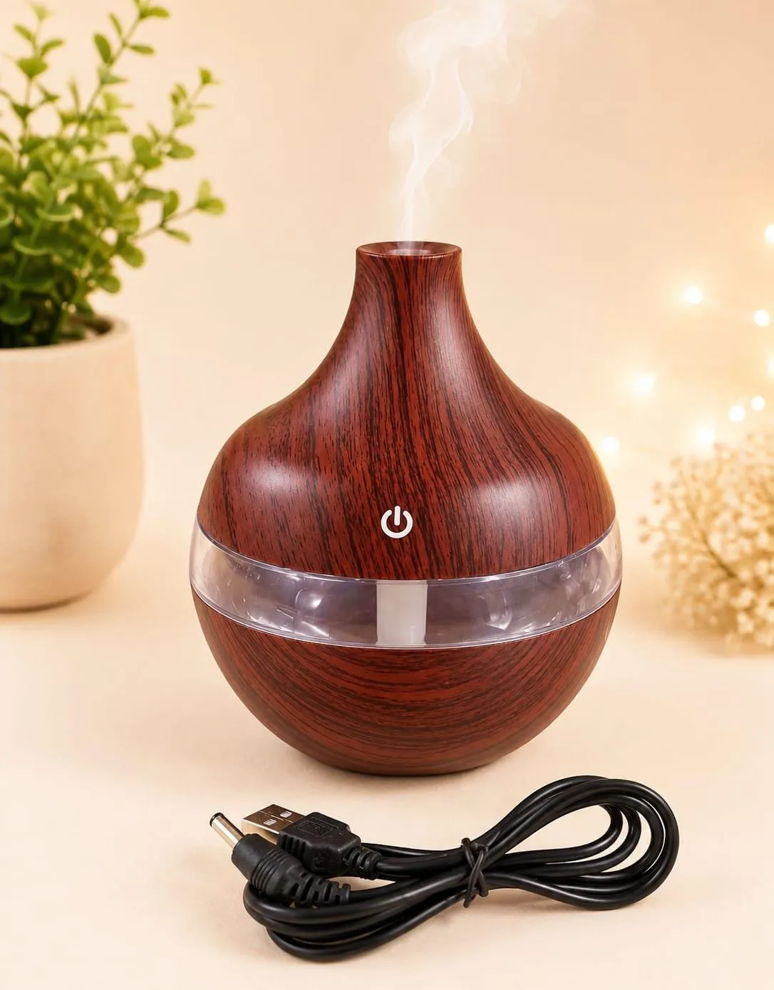 Difusor Humidificador Pera Electronico – Madera Roja