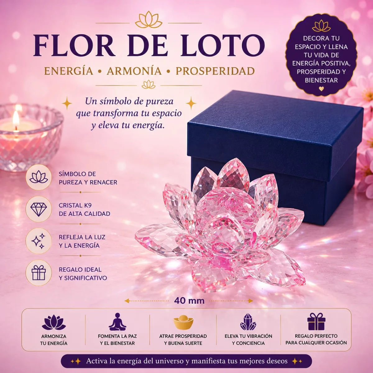 Flor de Loto - rosa