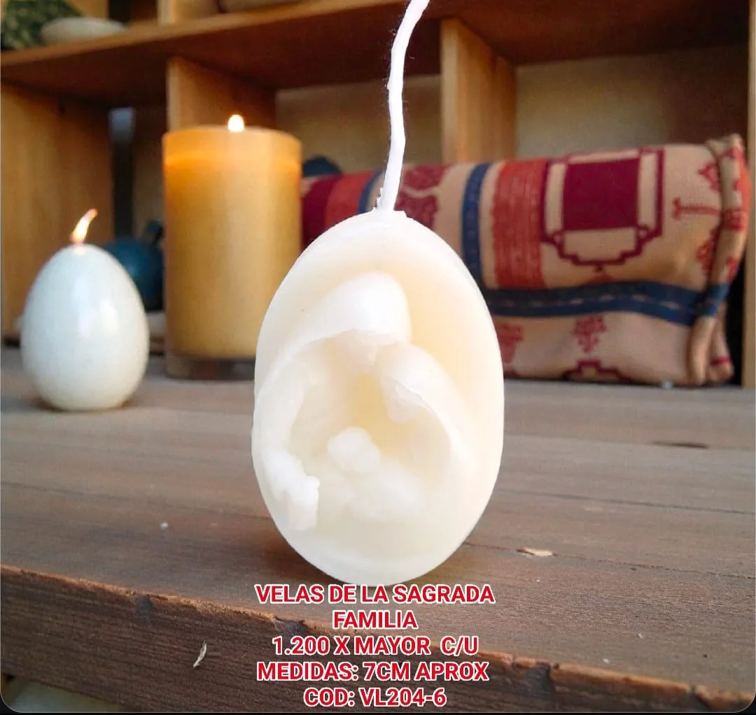 Velas Sagrada Familia Blanca