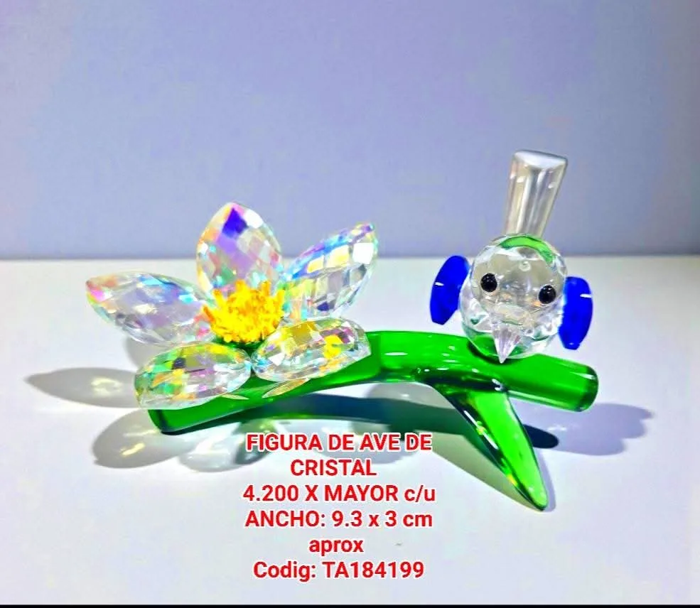 Figura de Ave de Cristal