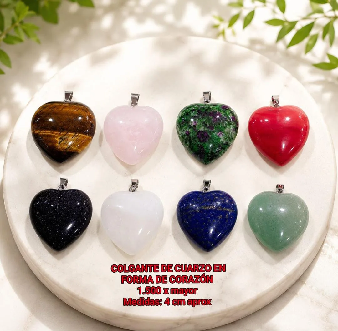 Colgantes en corazón 