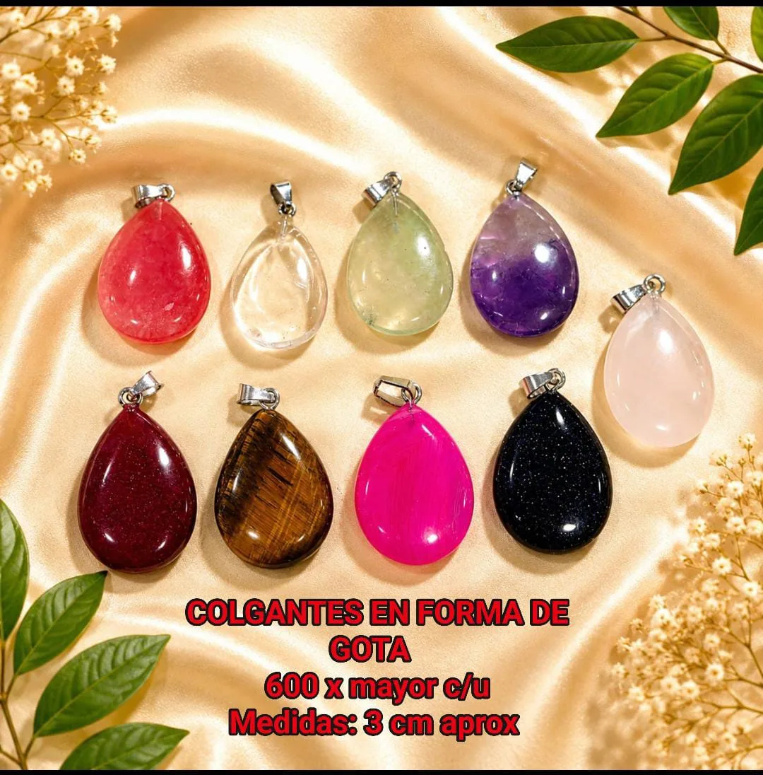 Colgantes en forma de gota