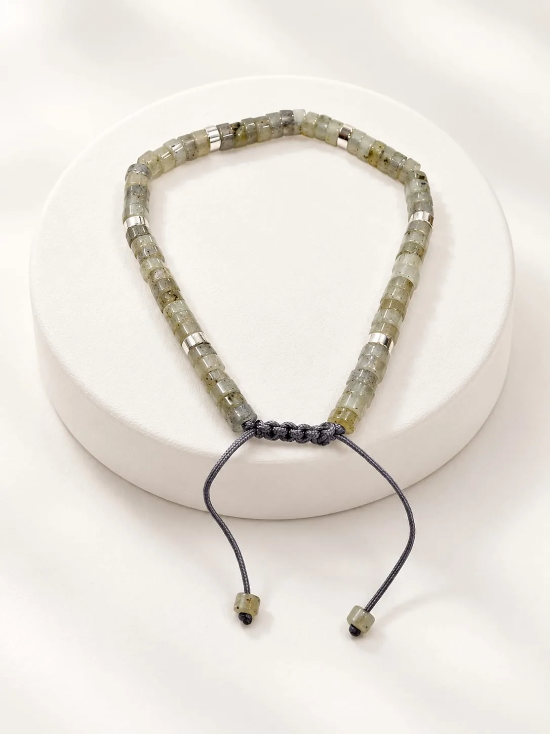 Pulsera de Disco Labradorita 4 mm