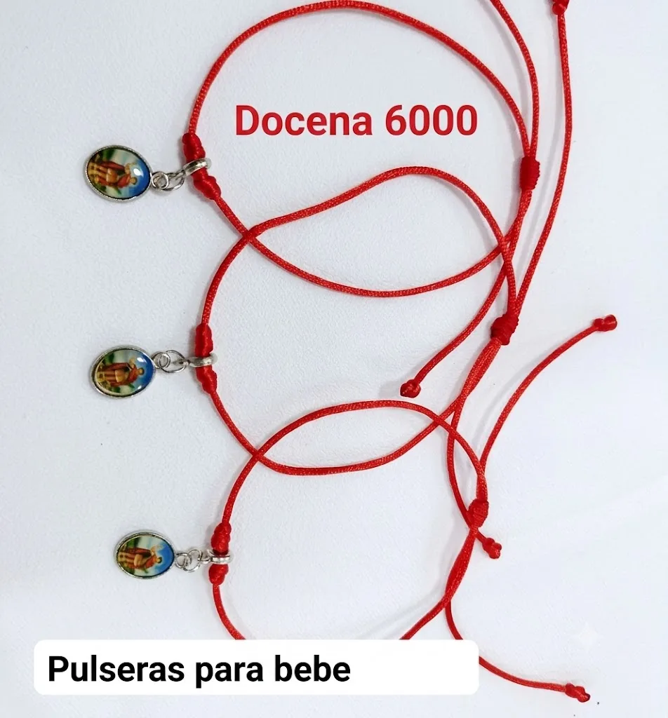 Pack 12 Pulsera de Protección para Bebé en Hilo Rojo Fino con Medalla de San Judas Tadeo