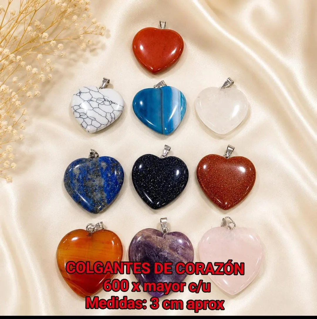 Colgantes con forma de corazón 