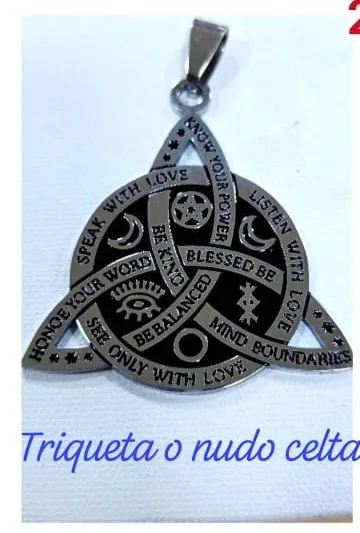 Colgante de Acero - Triqueta o nudo celta