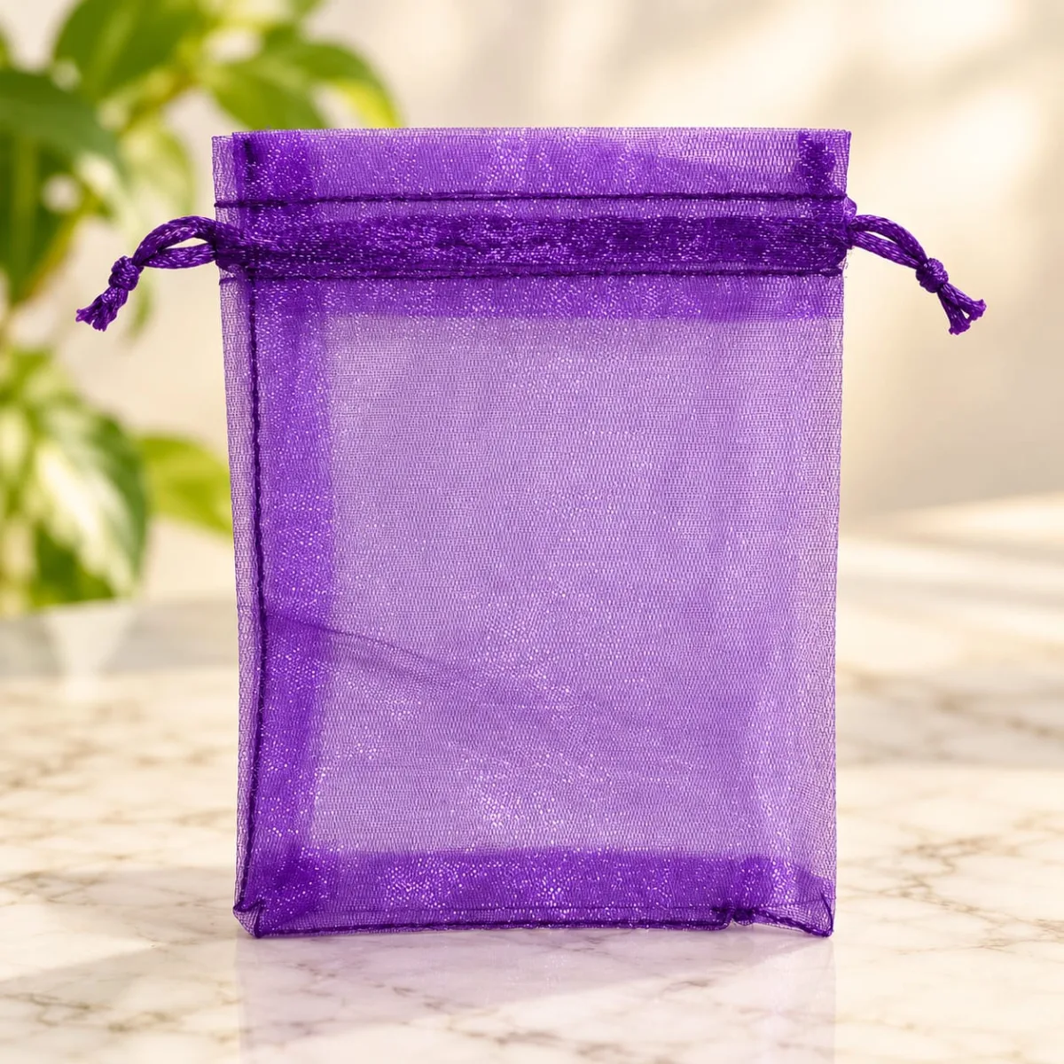 Bolsa de Organza Morada 9x12 cm