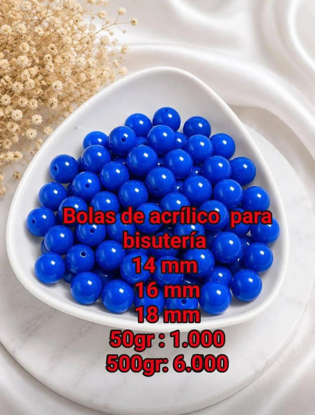Bolas de Acrilico para Bisuteria