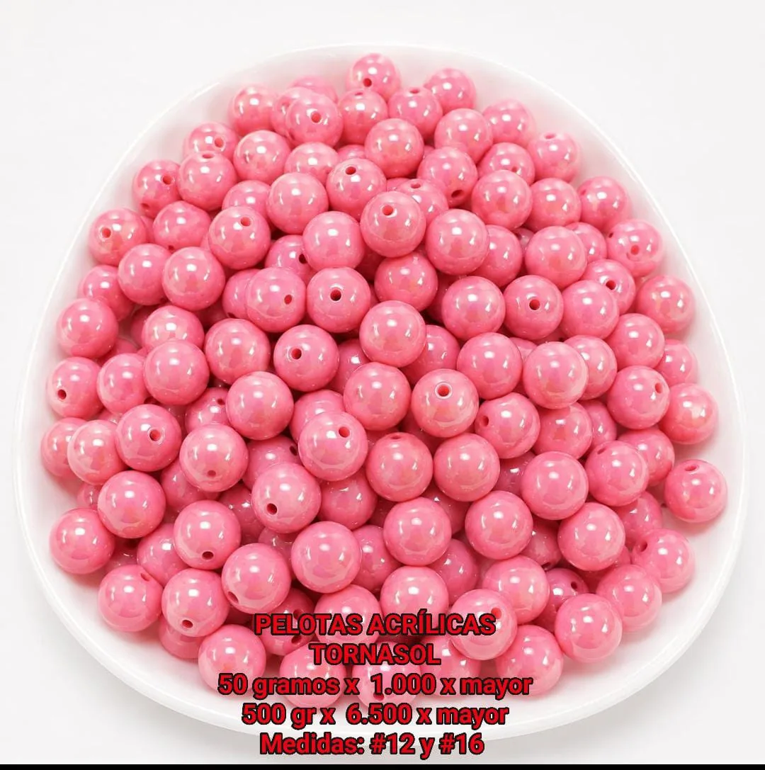 Pelotas Acrilicas Tornasol