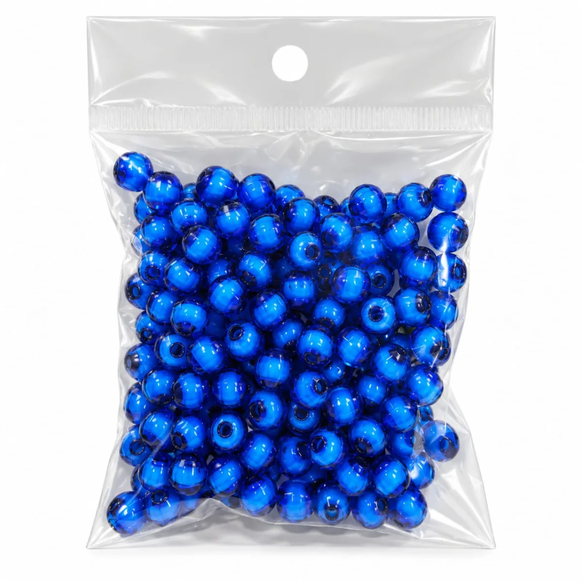 Cuentas Acrílicas Azul Rey Metálico