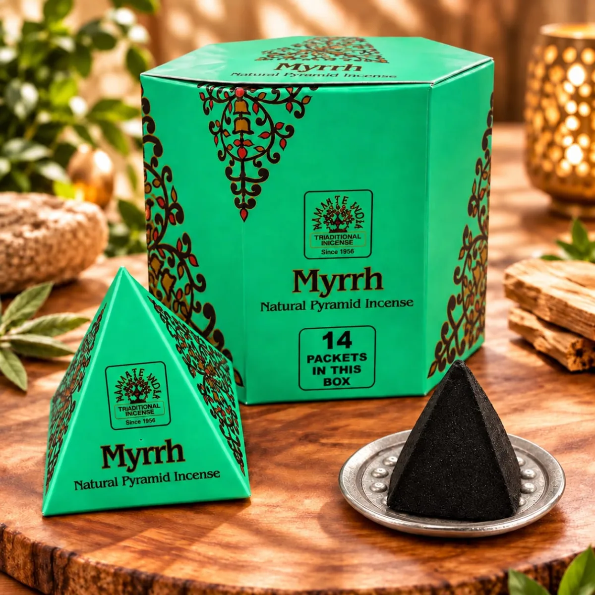 Incienso Namaste Pirámide Myrrh (Mirra)