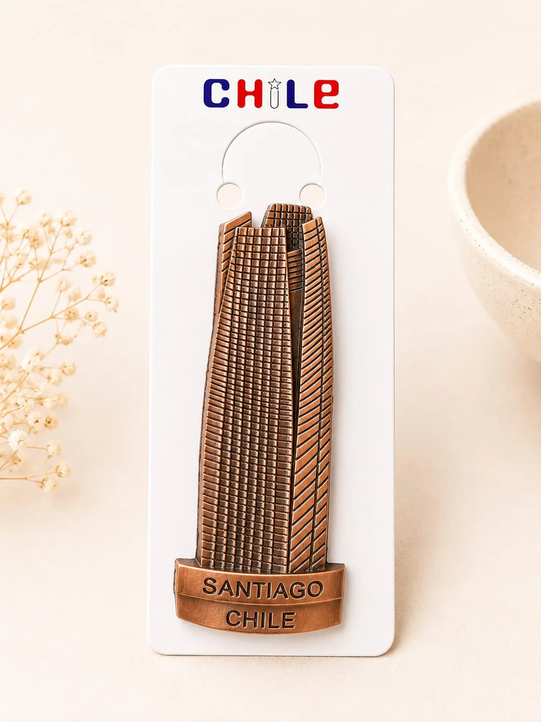 Souvenir Chile - Imán Rascacielos Santiago Chile
