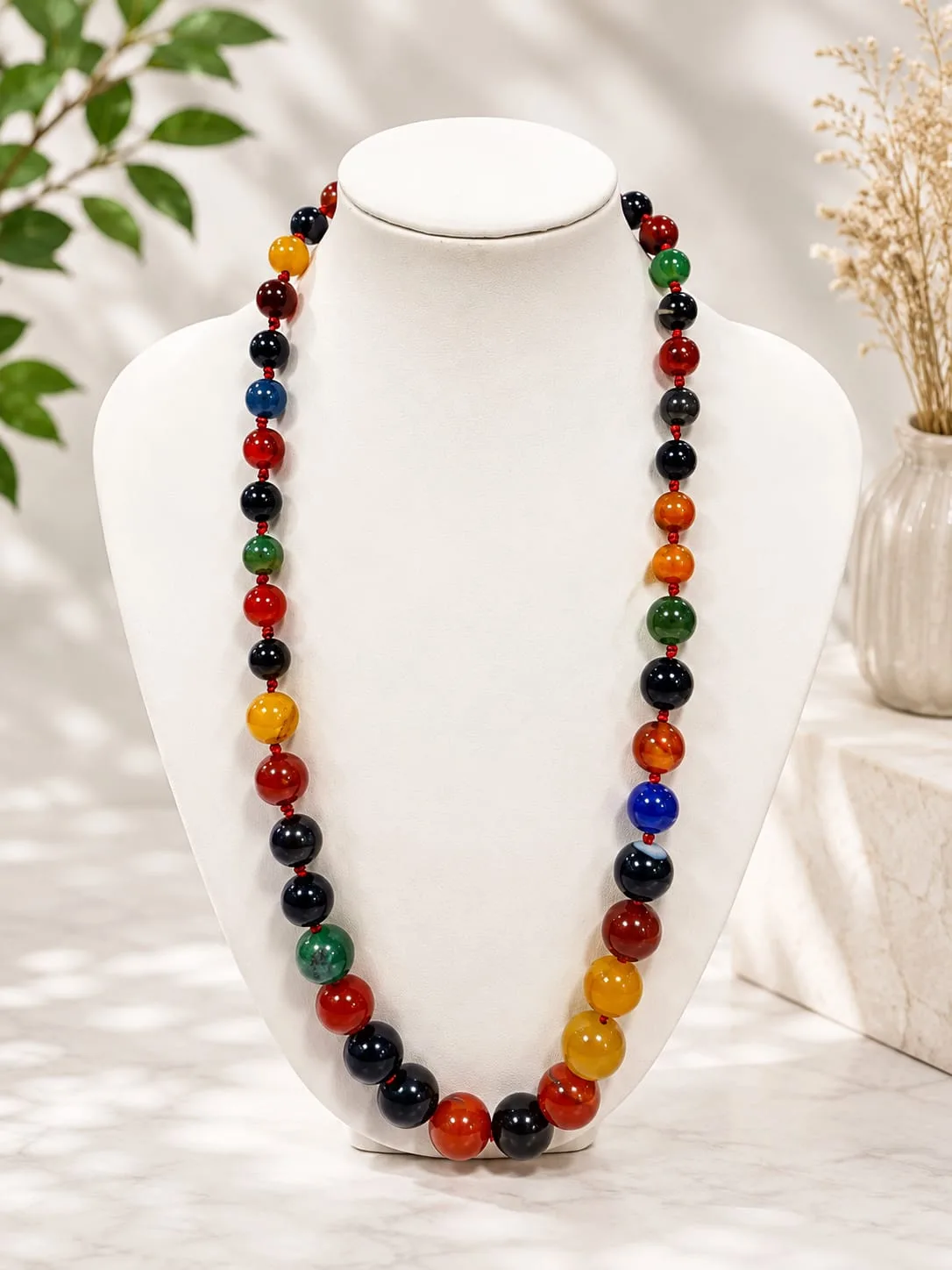 Collar de Cuarzo Natural – Multicolor