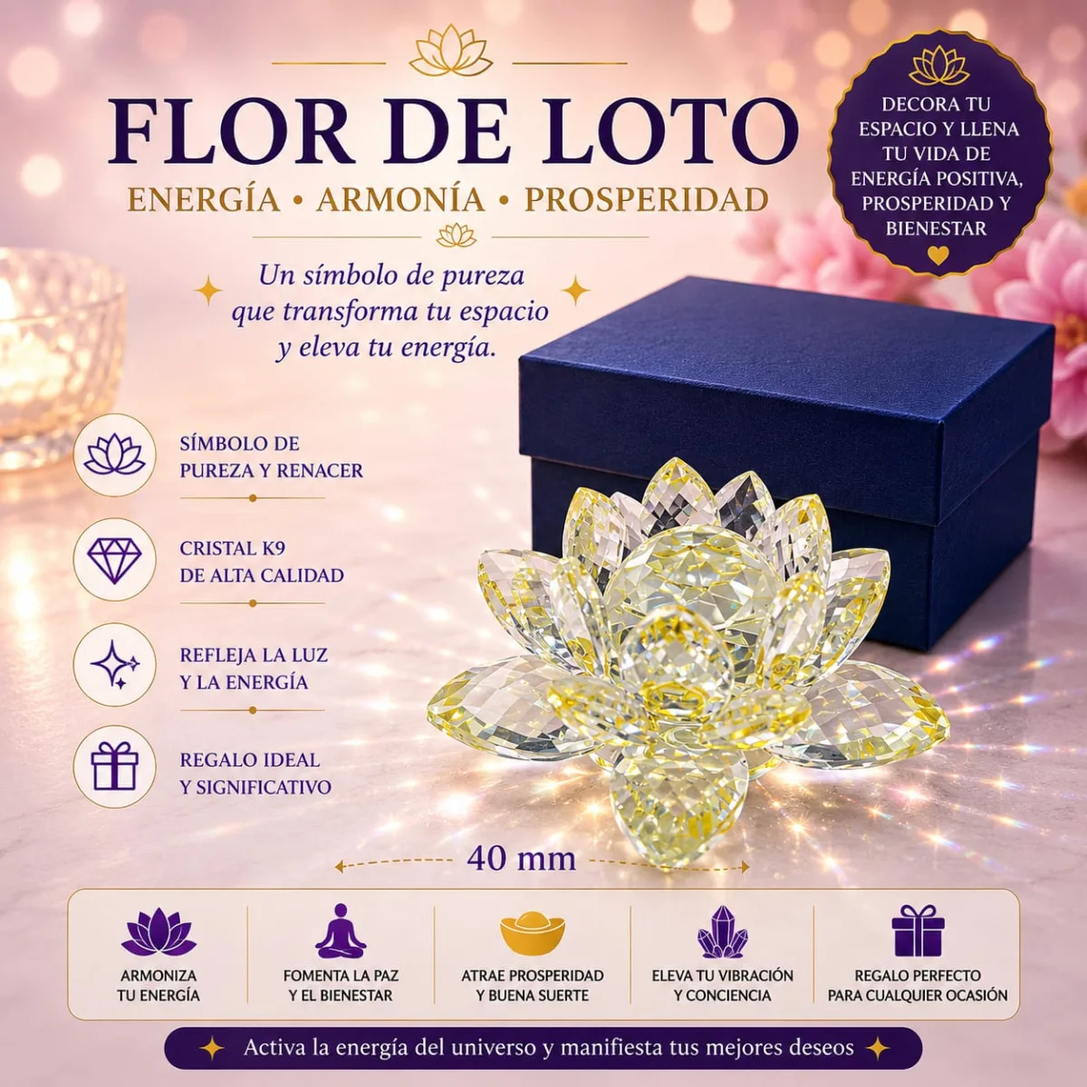 Flor de Loto - amarillo