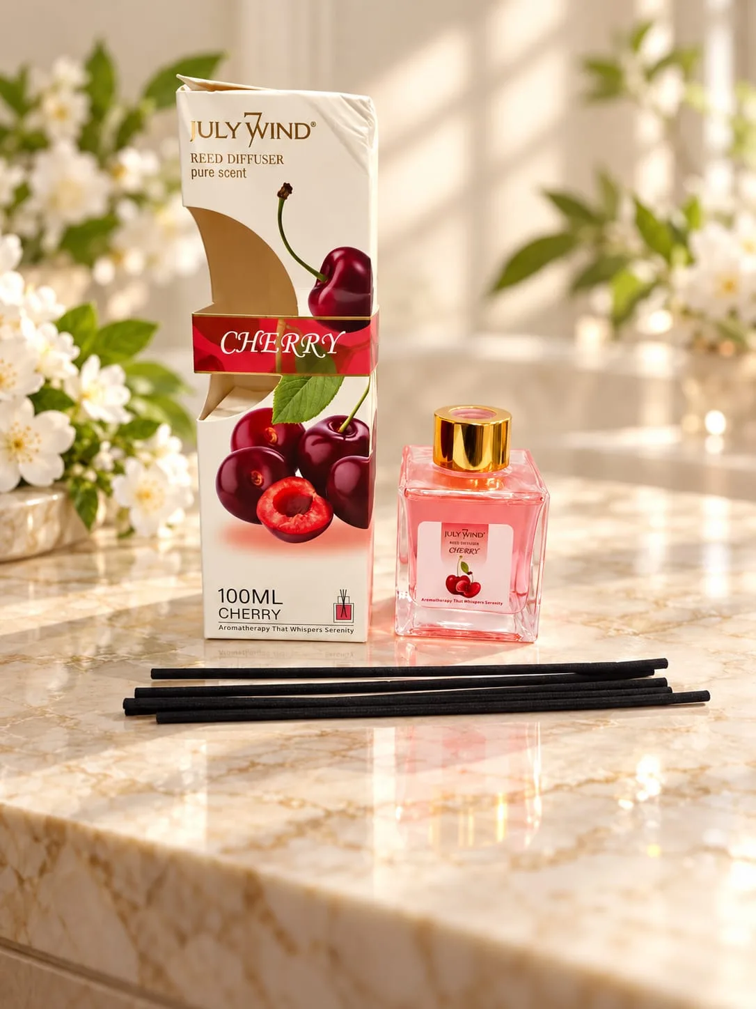 Aromatizador con Varillas July Wind Cereza