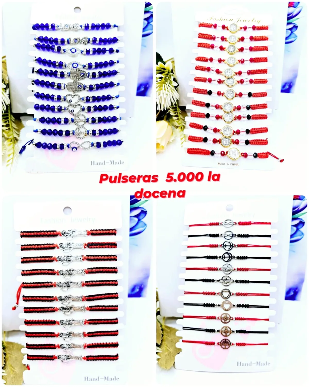 Pack 12 Pulsera Colección Surtida Holísticas y Temáticas