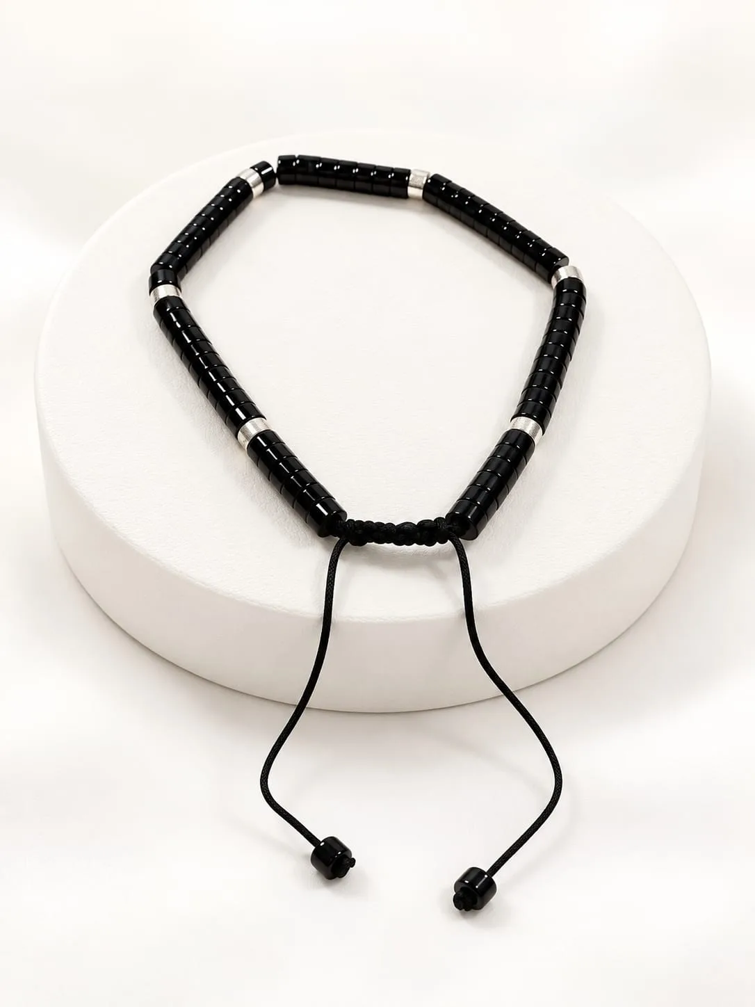 Pulsera de Disco Ónix 4 mm