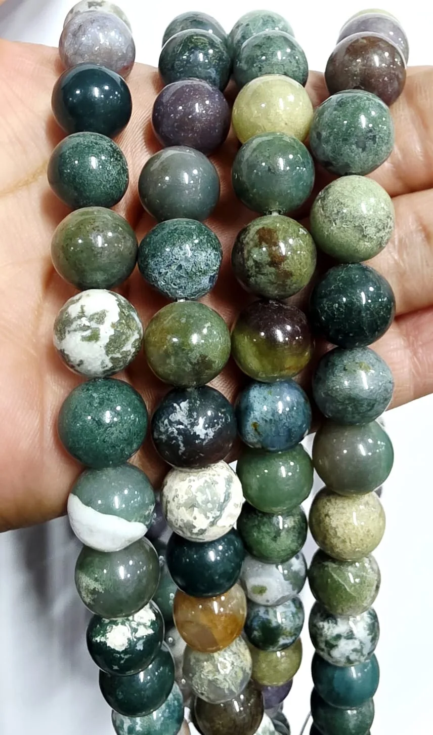 Tira de piedras de ágata de India N°8