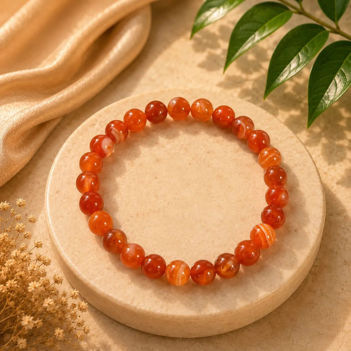 Pulsera de Ágata Cornalina