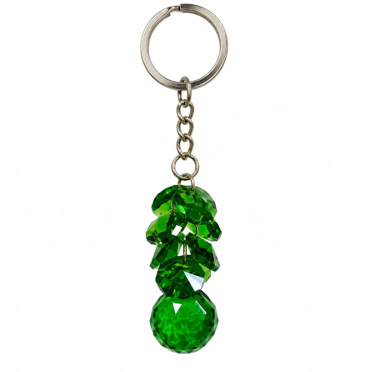 Llavero de Prismas Verde