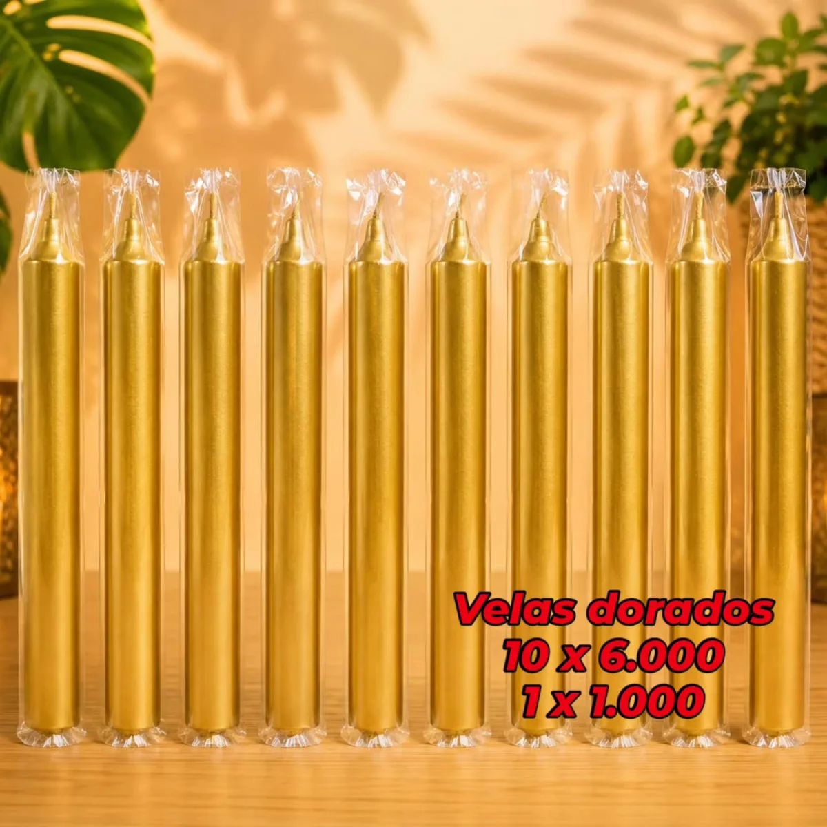 Velas Doradas Delgadas