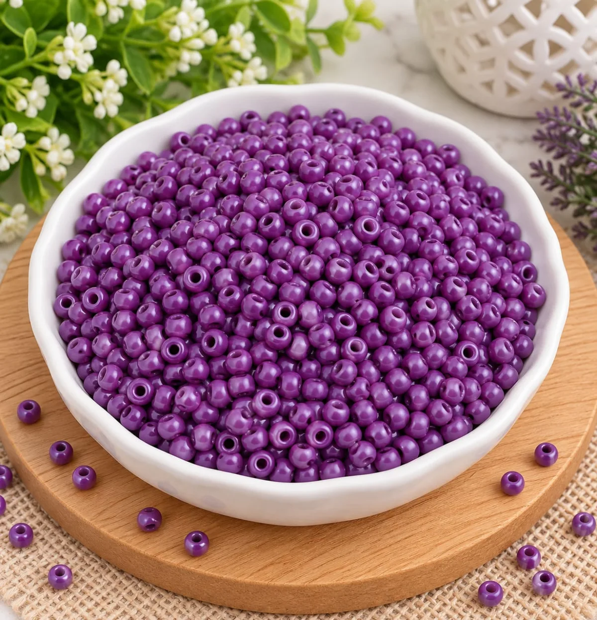Mostacillón 4mm Morado