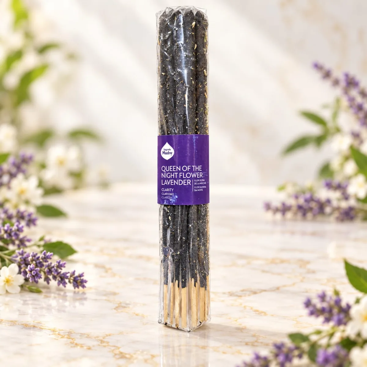 Sahumerio Sagrada Madre Flor de la Noche y Lavanda