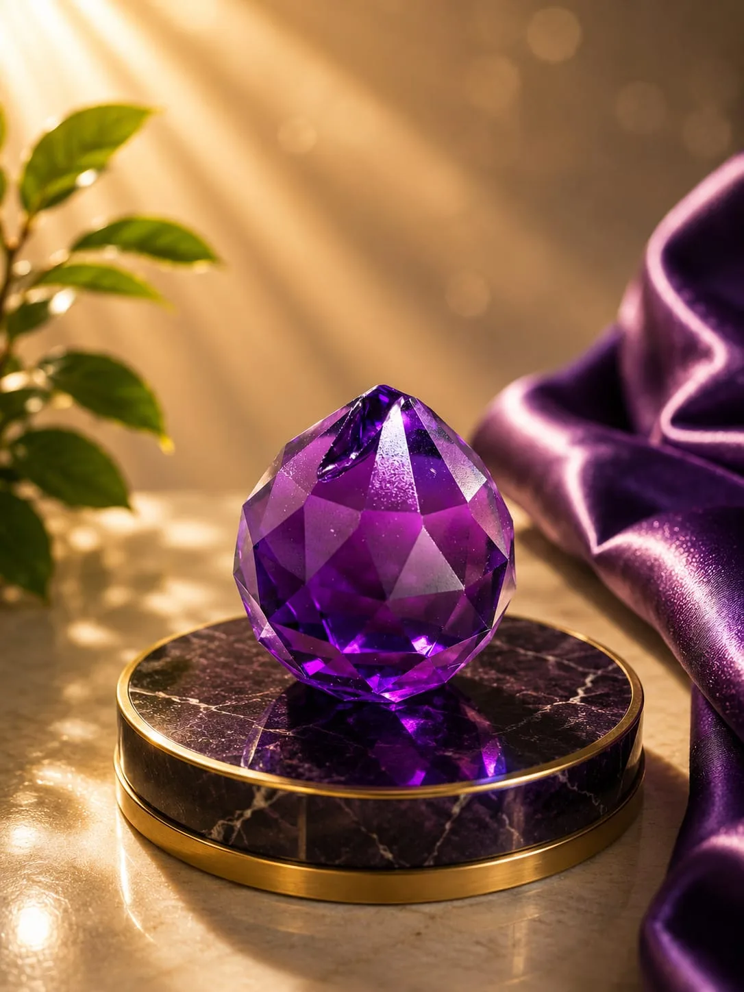 Prisma de Vidrio 40 mm - Morado