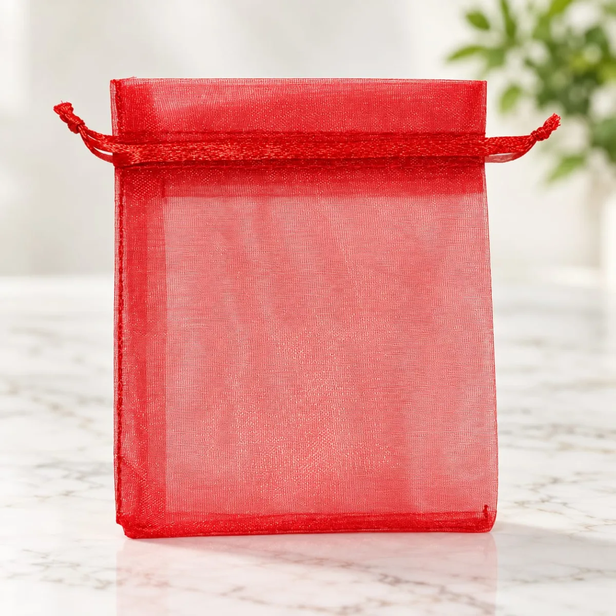 Bolsa de Organza Roja 9x12 cm