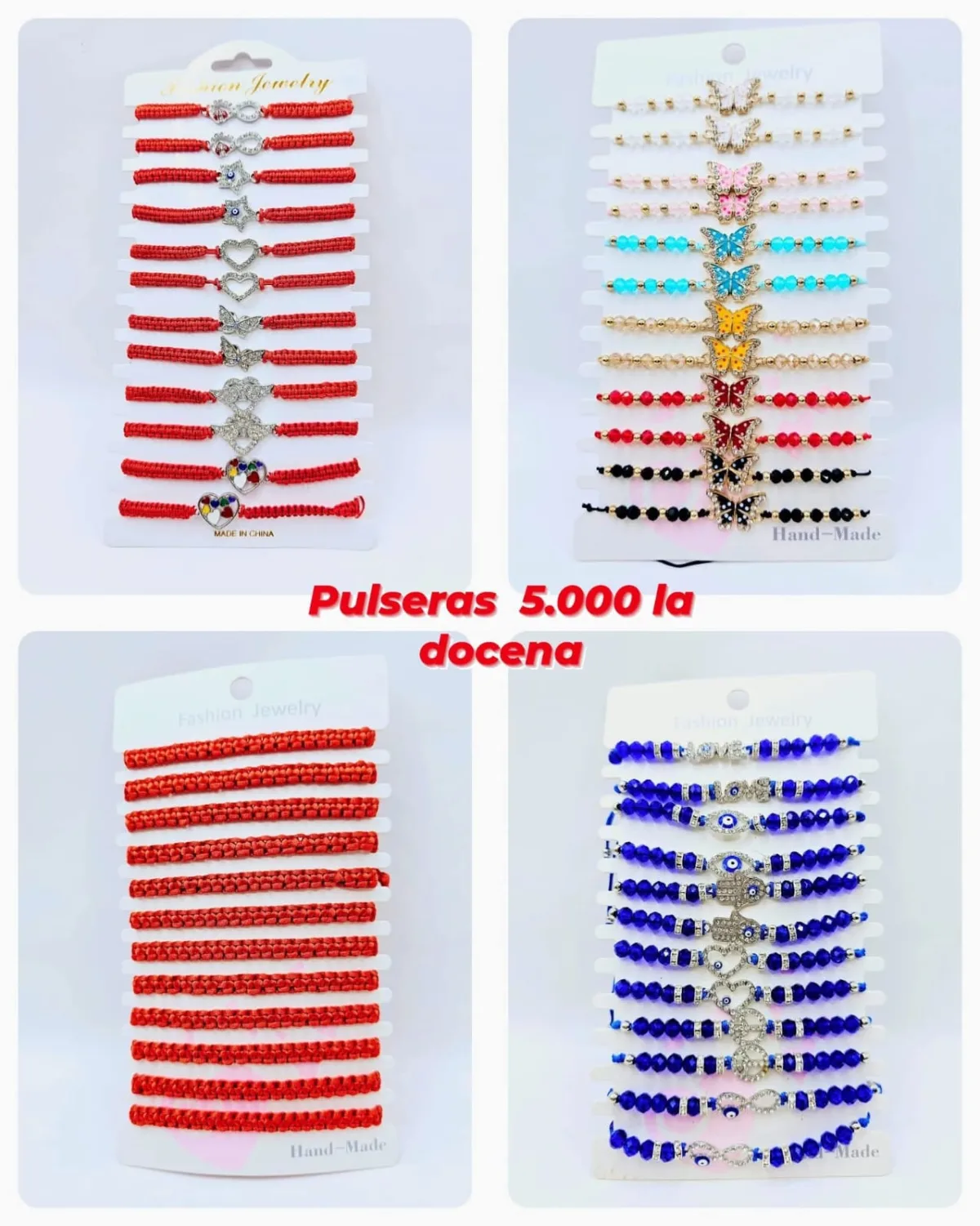 Pack 12 Pulsera Colección Surtida de Moda y Protección
