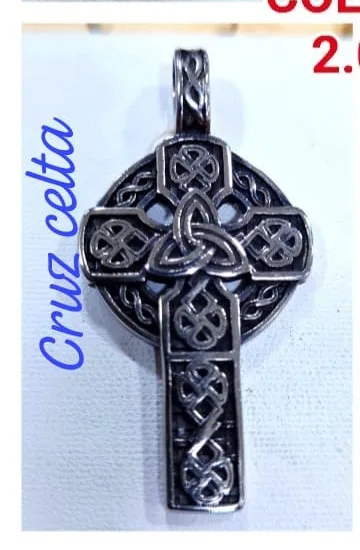Colgante de Acero - Cruz celta