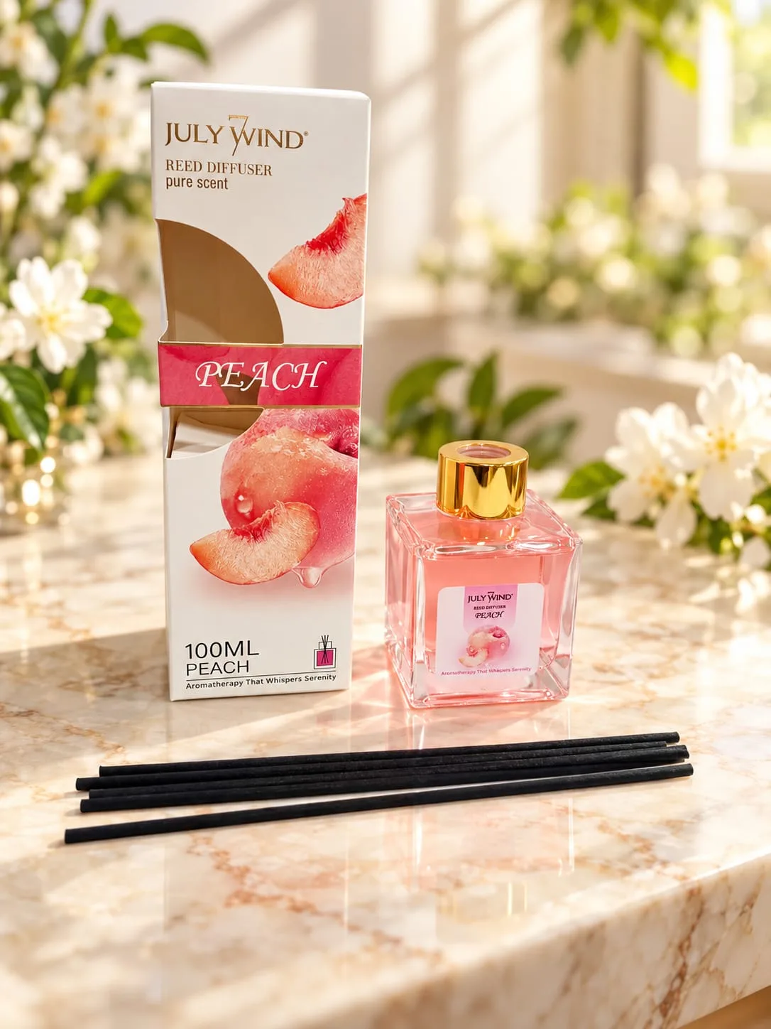 Aromatizador con Varillas July Wind Durazno